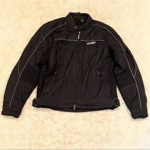Harley Davidson FXRG Nylon Motorcycle Riding Jacket  - Size Large